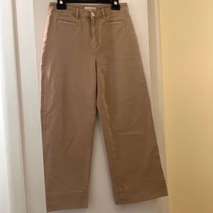 LOFT High Waist Wide Leg Crop Size 2